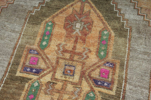 5x10 Colorful Vintage Turkish Area Rug