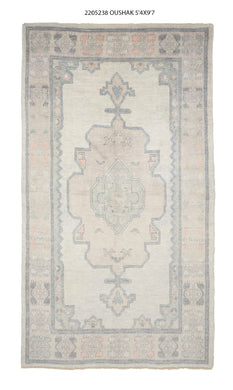 5x10 Modern Oushak Area Rug