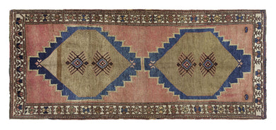 5x11 Colorful Old & Vintage Turkish Area Rug