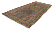 5x11 Colorful Vintage Turkish Area Rug