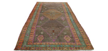 5x11 Colorful Vintage Turkish Area Rug