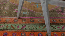 5x11 Colorful Vintage Turkish Area Rug
