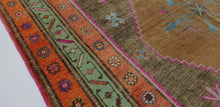5x11 Colorful Vintage Turkish Area Rug