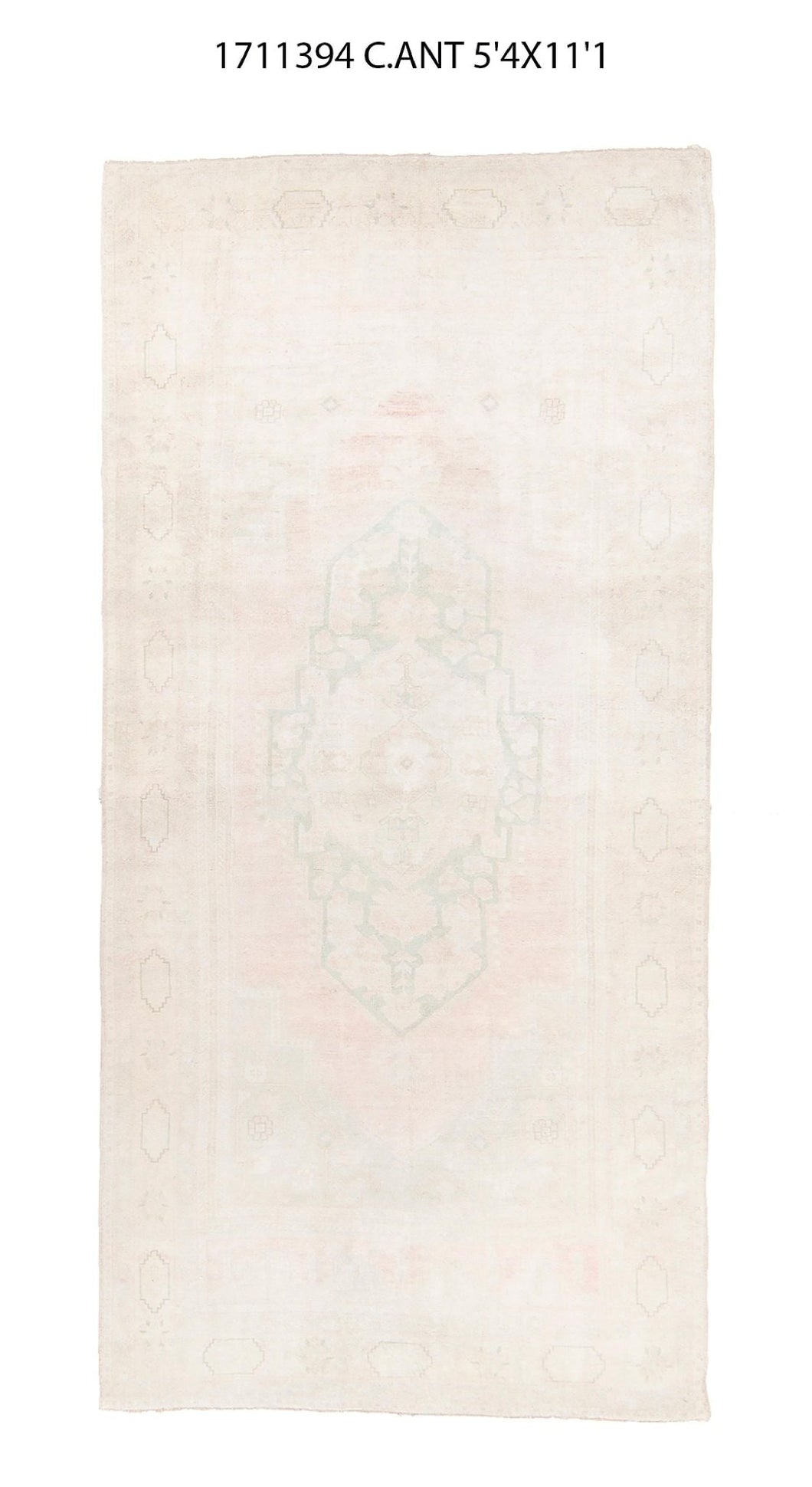 5x11 Old& Vintage Turkish Area Rug