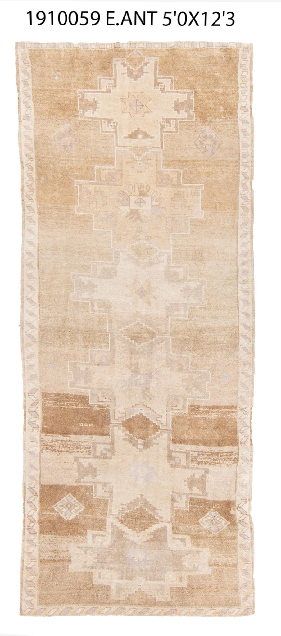 5x12 Old & Vintage Turkish Area Rug