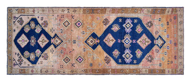 5x13 Colorful Old & Vintage Turkish Area Rug