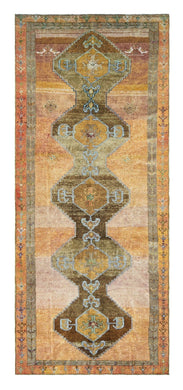 5x13 Colorful Old & Vintage Turkish Area Rug