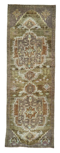 5x14 Colorful Vintage Turkish Runner Rug