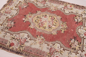 5x6 Old & Vintage Turkish Area Rug
