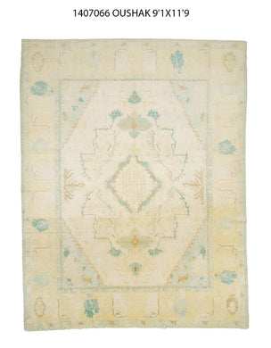 5x7 Colorful Modern Oushak Area Rug