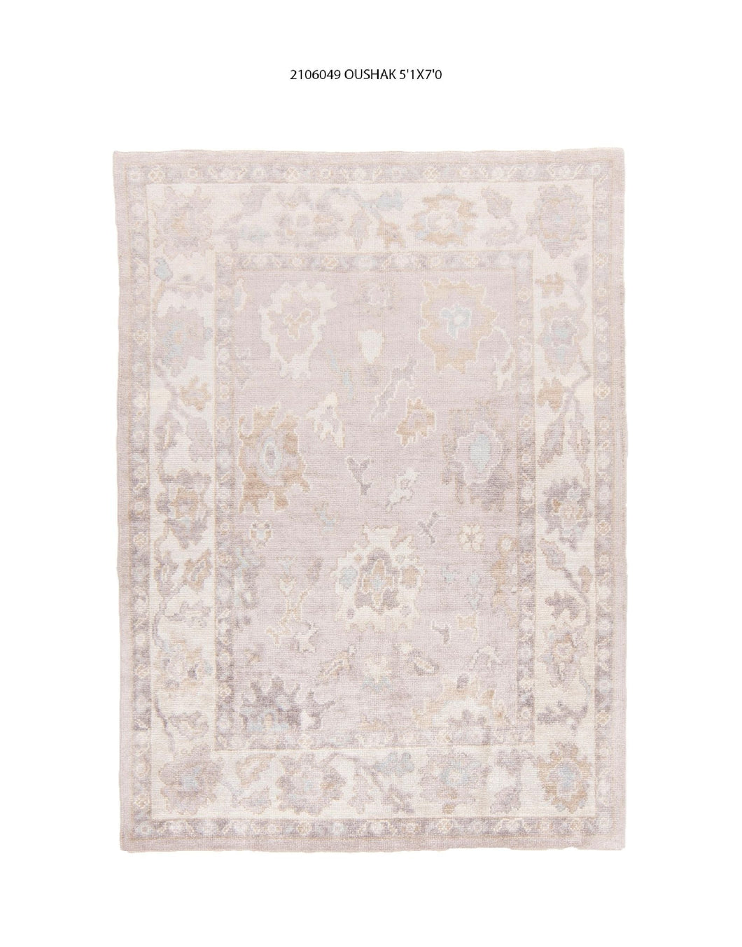 5x7 Modern Oushak Area Rug