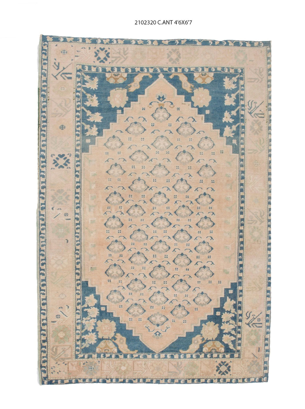 5x7 Old & Vintage Turkish Area Rug