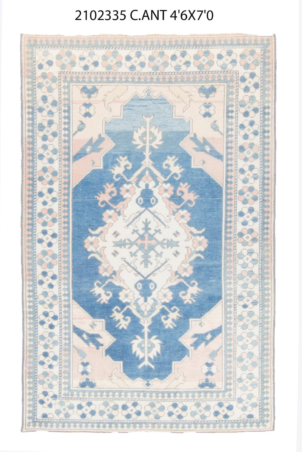5x7 Old & Vintage Turkish Area Rug