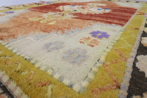 5x8 Colorful Old & Vintage Turkish Area Rug