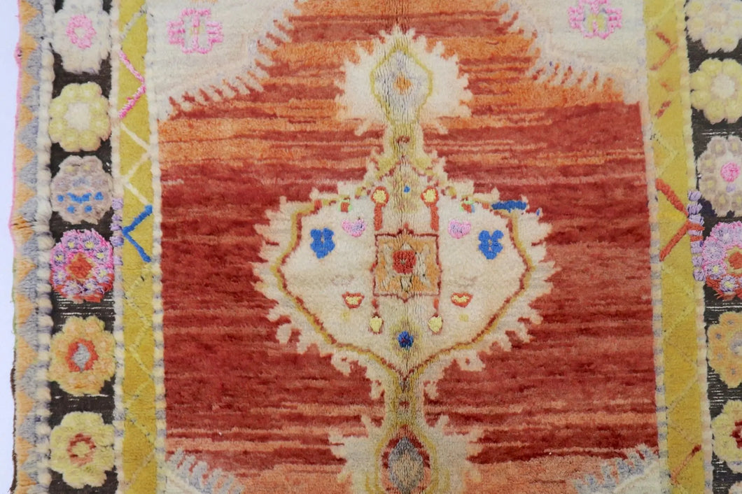 5x8 Colorful Old & Vintage Turkish Area Rug