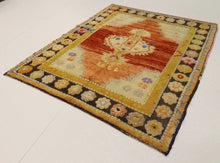 5x8 Colorful Old & Vintage Turkish Area Rug