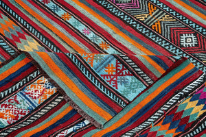 5x8 Colorful Vintage Turkish Area Rug