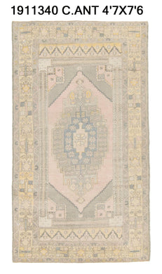 5x8 Old & Vintage Turkish Area Rug