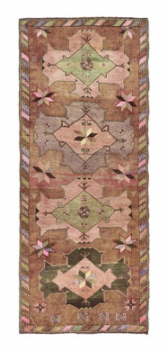 5x8 Colorful Old & Vintage Turkish Area Rug