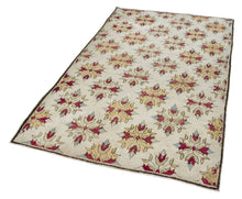 5x9 Beige Old & Vintage Turkish Area Rug