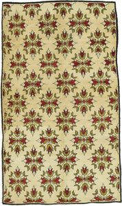 5x9 Beige Old & Vintage Turkish Area Rug
