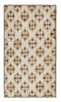 5x9 Beige Old & Vintage Turkish Area Rug