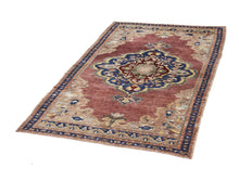 5x9 Blue Vintage Turkish Area Rug
