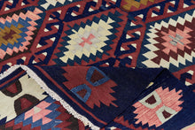 5x9 Blue Vintage Turkish Area Rug