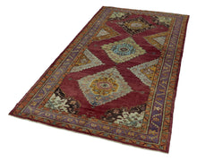 5x9 Colorful Old & Vintage Turkish Area Rug