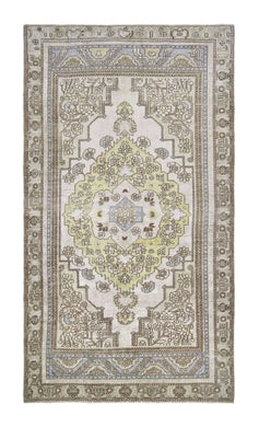 5x9 Colorful Old & Vintage Turkish Area Rug