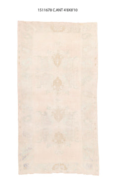 5x9 Colorful Vintage Turkish Area Rug
