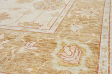 5x9 Ivory & White Modern Oushak Area Rug