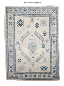 5x9 Modern Oushak Area Rug