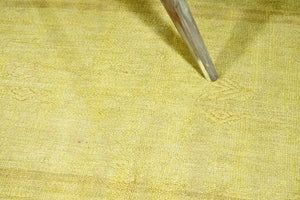 5x9 Yellow Vintage Turkish Area Rug