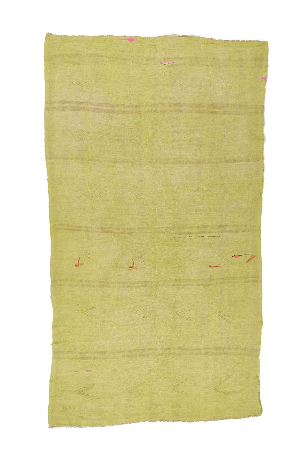 5x9 Yellow Vintage Turkish Area Rug