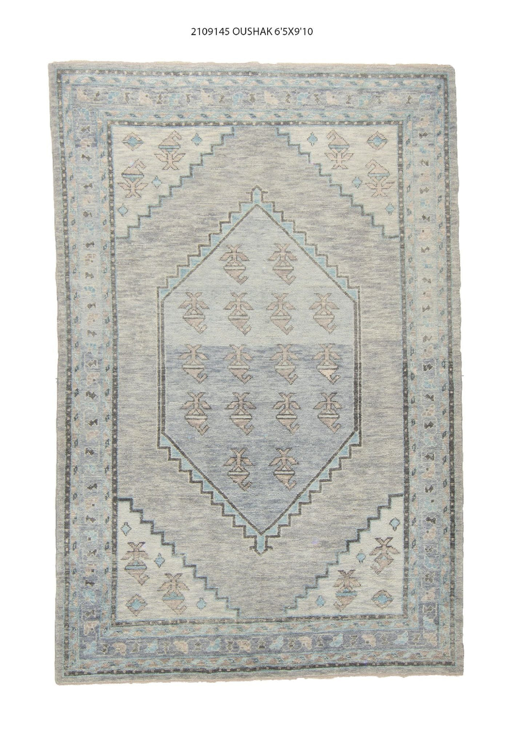 6x10 Modern Oushak Area Rug