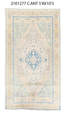 6x10 Old & Vintage Turkish Area Rug