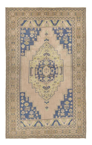 6x10 Soft Old & Vintage Turkish Area Rug