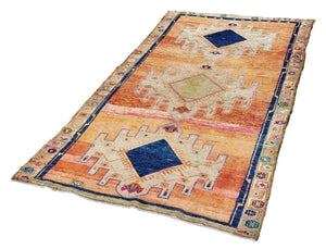 6x11 Colorful Old & Vintage Turkish Area Rug