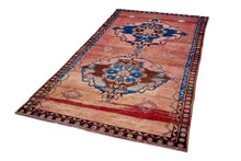 6x11 Salmon Vintage Turkish Area Rug
