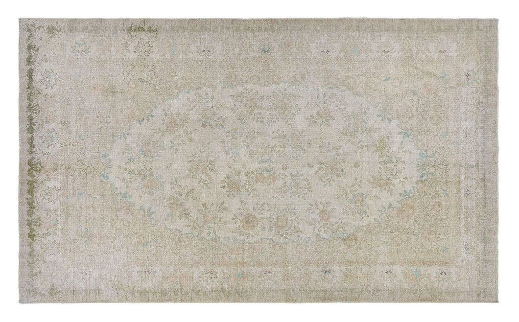 6x11 Yellow Old & Vintage Turkish Area Rug