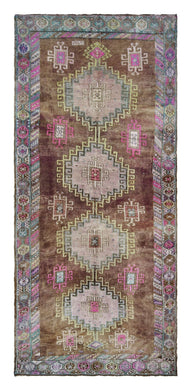 6x13 Colorful Old & Vintage Turkish Area Rug