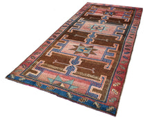 6x13 Colorful Vintage Turkish Runner Rug
