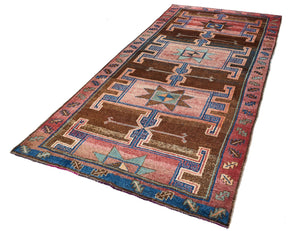 6x13 Colorful Vintage Turkish Runner Rug