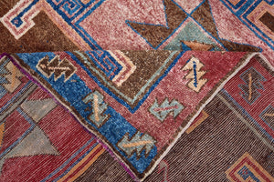 6x13 Colorful Vintage Turkish Runner Rug