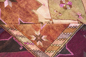 6x15 Colorful Vintage Turkish Runner Rug