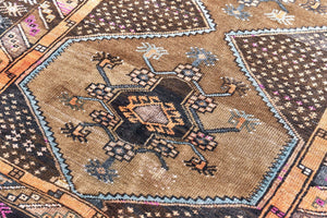 6x15 Colorful Vintage Turkish Runner Rug