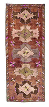 6x15 Colorful Vintage Turkish Runner Rug