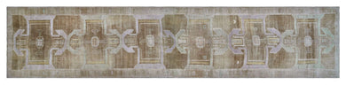 6x27 Colorful Old & Vintage Turkish Runner Rug