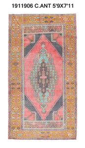 6x8 Old & Vintage Turkish Area Rug
